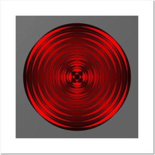 Fuzzy Circular Logic Red 5 Posters and Art